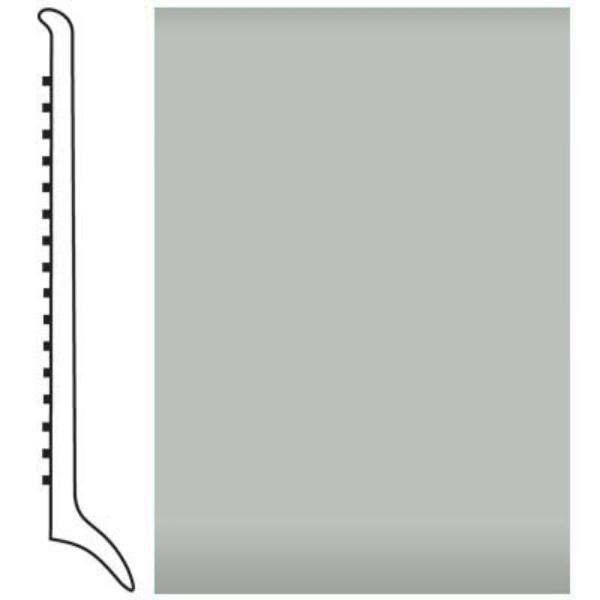 Picture of Roppe - Pinnacle Rubber Wall Base 4 (Long Toe Base) Light Gray