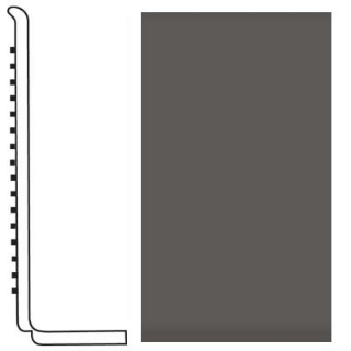 Picture of Roppe - Pinnacle Rubber Wall Base 4 (Sanitary Toe Base) Burnt Umber