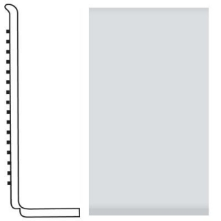Picture of Roppe - Pinnacle Rubber Wall Base 4 (Sanitary Toe Base) Iceberg