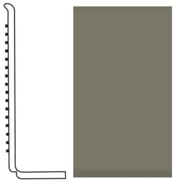 Picture of Roppe - Pinnacle Rubber Wall Base 4 (Sanitary Toe Base) Lunar Dust