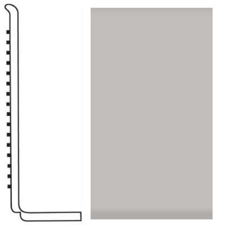 Picture of Roppe - Pinnacle Rubber Wall Base 4 (Sanitary Toe Base) Smoke