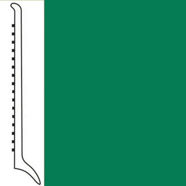Picture of Roppe - Pinnacle Rubber Wall Base 4 (Long Toe Base) Irish Green