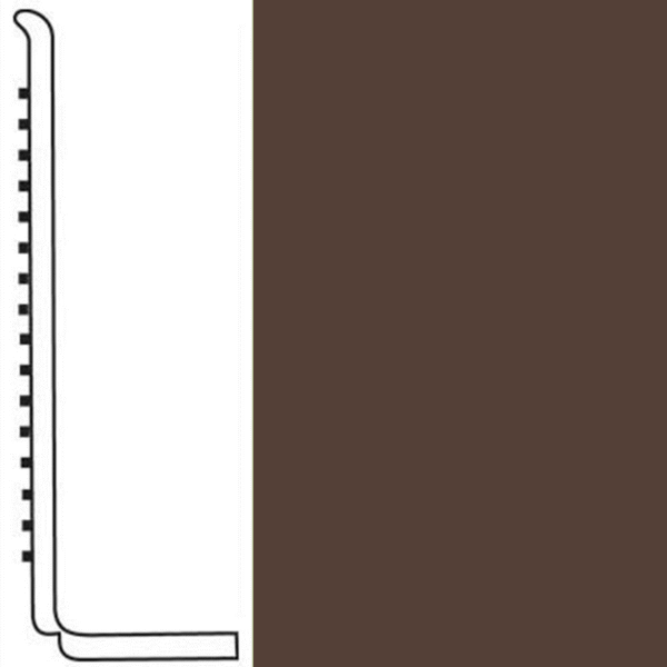 Picture of Roppe - Pinnacle Rubber Wall Base 4 (Sanitary Toe Base) Espresso