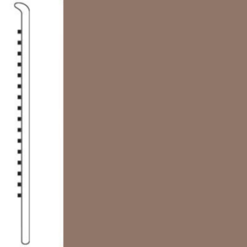 Picture of Roppe - 6 Inch 1/8 Vinyl No Toe Base Gingerbread