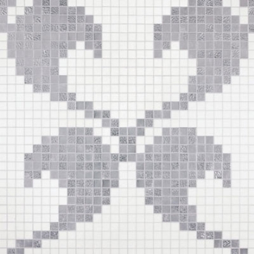 Picture of Bisazza Mosaico - Decori 20 - Hearts Oro Bianco