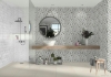 Picture of American Olean - Stone Theory Chevron Mosaic Geo