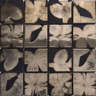 Picture of Bati Orient - Flower Pattern Gold Brown Mix