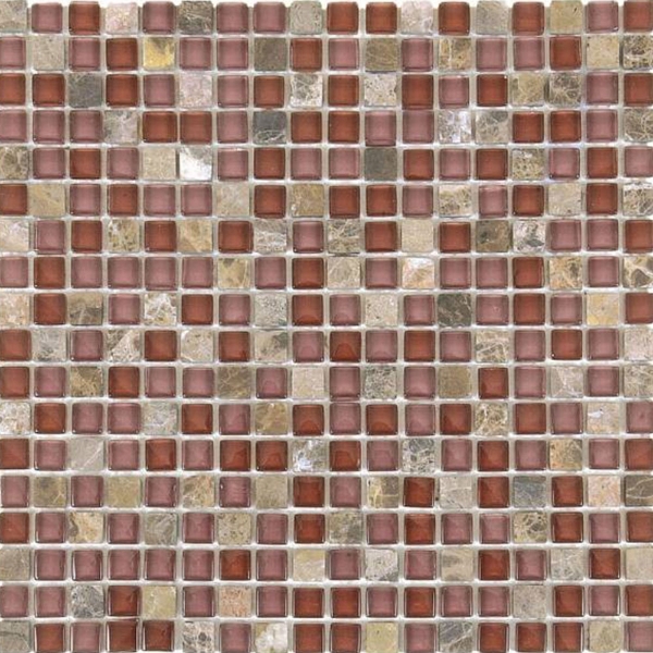 Picture of Bati Orient - Glass Mosaic 5/8 x 5/8 Brown Marble/Brown
