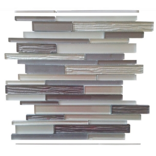 Picture of Bati Orient - Glass Wood Look Baguette Grey Mix