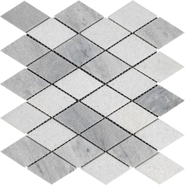 Picture of Bati Orient - Marble Diamond Mosaic Grey White