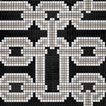 Picture of Bisazza Mosaico - Decori 20 - Chains Black