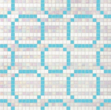 Picture of Bisazza Mosaico - Decori 20 - Rings New Blue