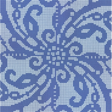 Picture of Bisazza Mosaico - Decori Opus Romano - Embroidery Blue