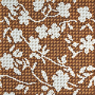 Picture of Bisazza Mosaico - Decori 10 - Flower Corner Flower Corner Brown