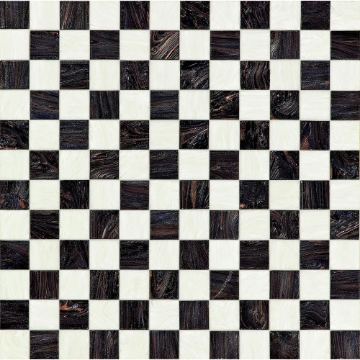 Picture of Bisazza Mosaico - Decorations 5 x 5 Checkmate Black