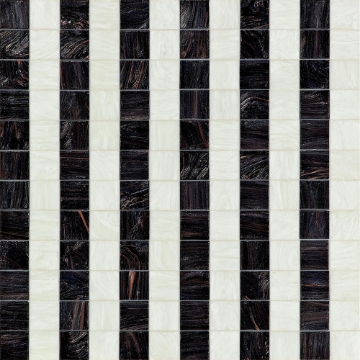 Picture of Bisazza Mosaico - Decorations 5 x 5 Rayures Noires