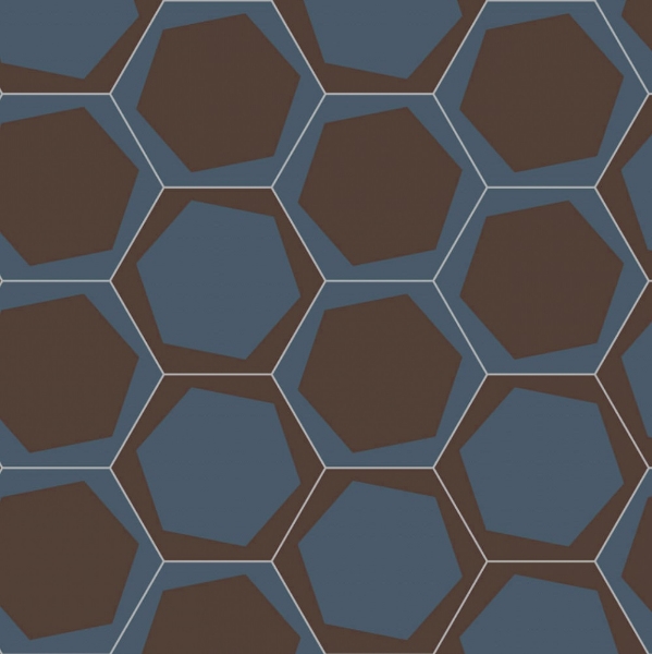 Picture of Bisazza Mosaico - Cementiles Decorations Hex On Off Night