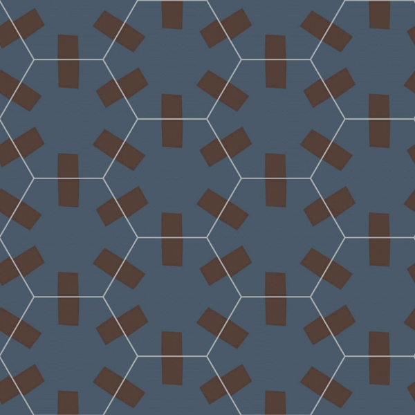 Picture of Bisazza Mosaico - Cementiles Decorations Hex Tac Night