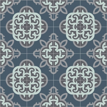 Picture of Bisazza Mosaico - Cementiles Decorations Square Clockwork Rain