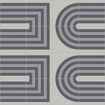 Picture of Bisazza Mosaico - Cementiles Decorations Square Duct Grey