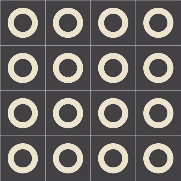 Picture of Bisazza Mosaico - Cementiles Decorations Square Lens Nero