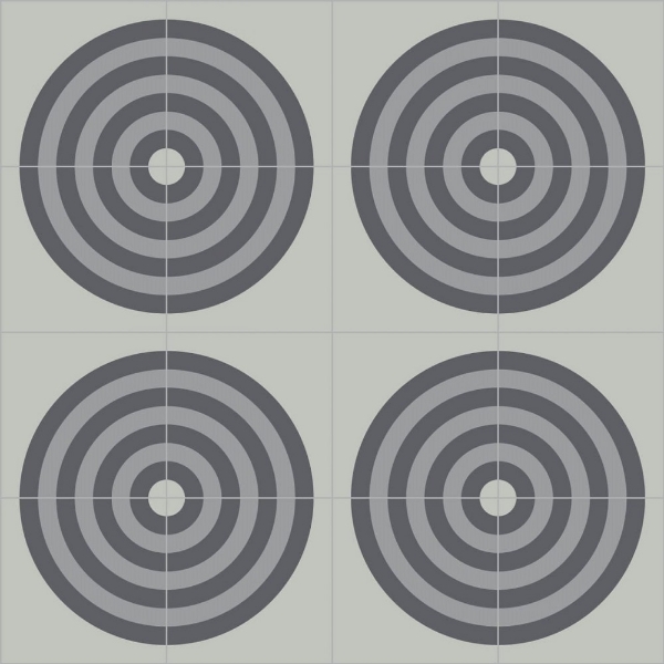 Picture of Bisazza Mosaico - Cementiles Decorations Square Pipe Curve Grey