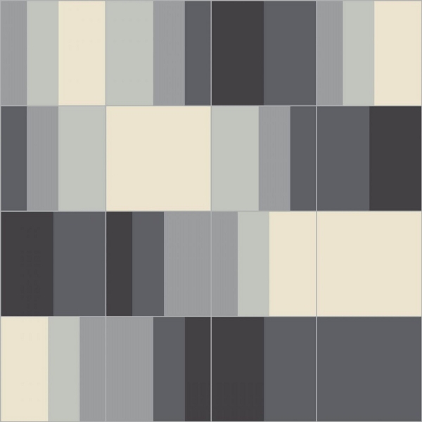 Picture of Bisazza Mosaico - Cementiles Decorations Square Swing Charcoal