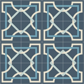 Picture of Bisazza Mosaico - Cementiles Decorations Square Tapis Marino