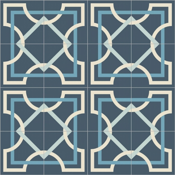 Picture of Bisazza Mosaico - Cementiles Decorations Square Tapis Marino