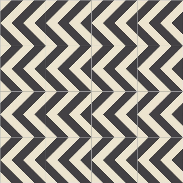 Picture of Bisazza Mosaico - Cementiles Decorations Square Zag Vaniglia