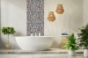 Picture of Bati Orient - Mix Mosaic 1/2 x 1/2 Mix Blue Steel Blue Glass