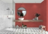 Picture of American Olean - Unglazed Porcelain Mosaics Clearface 1 x 1 Red