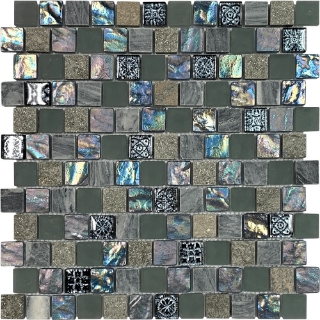 Picture of Bati Orient - Mix Mosaic Mix Brick Grey/Beige/Black Stone&Glass