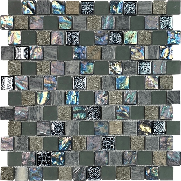 Picture of Bati Orient - Mix Mosaic Mix Brick Grey/Beige/Black Stone&Glass
