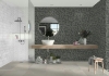 Picture of American Olean - Studio Haven Hexagon Mosaic Fog