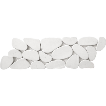Picture of Bati Orient - Pebbles Reconstituted XL Sliced Border White