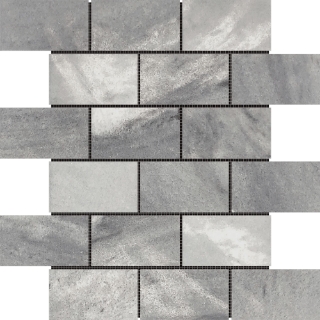 Picture of Bati Orient - Mix Mosaic Brick 2x4 Ice Grey Marble