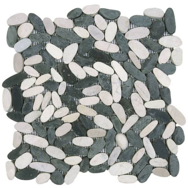 Picture of Bati Orient - Pebbles Sliced Matte White/Black