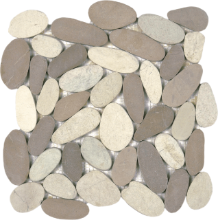 Picture of Bati Orient - Pebbles Sliced XL White/Beige