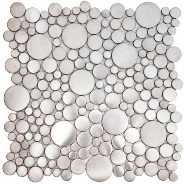 Picture of Bati Orient - Round Mosaic Inox Brushed Silver