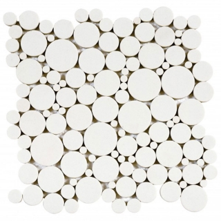Picture of Bati Orient - Round Mosaic Reconstituted White