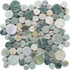 Picture of Bati Orient - Round Mosaic Reconstituted Crystal Green Semi-Precious