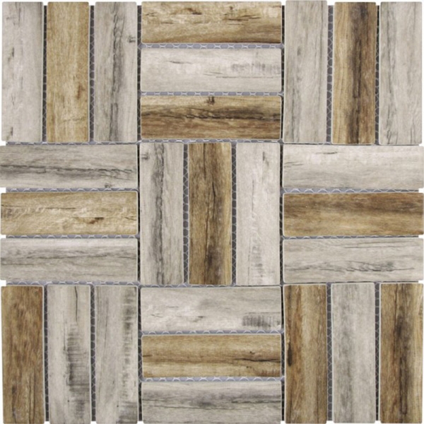 Picture of Bati Orient - Stacked Square Wood Beige/Brown