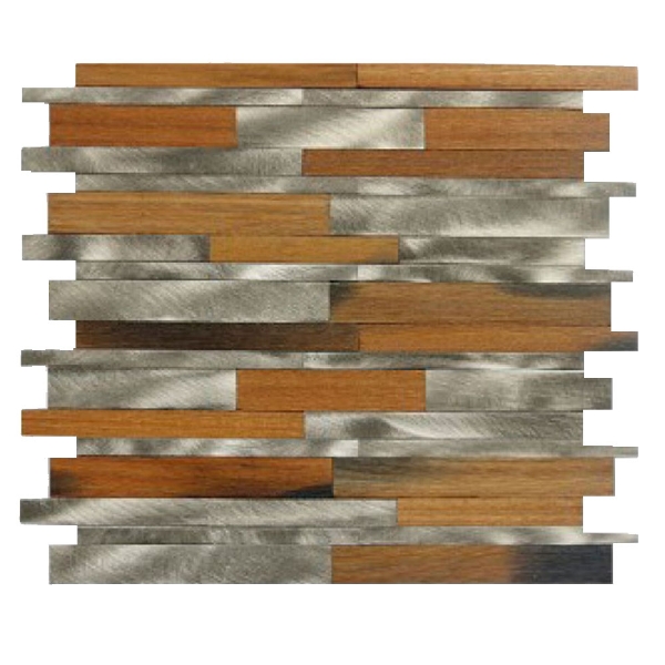 Picture of Bati Orient - Wood Baguette Catalpa Wood Silver Aluminum Mix