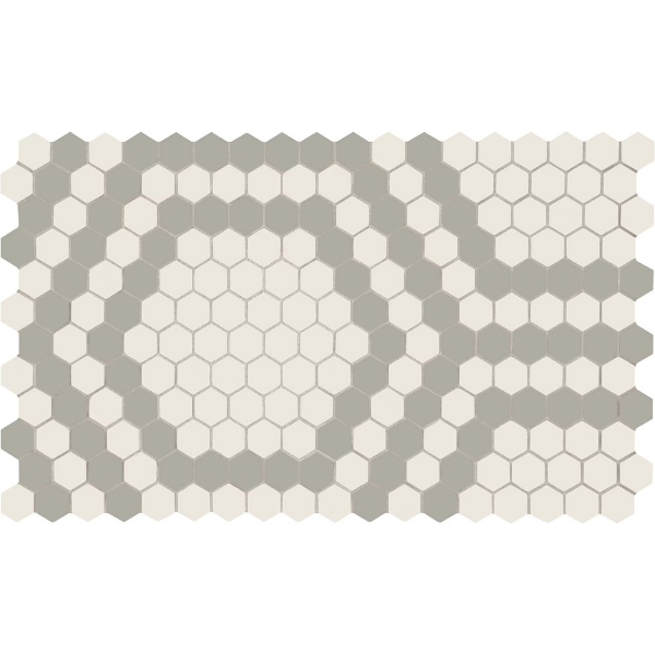 Picture of American Olean - Unglazed ColorBody Mosaic Hexagon Patterns Honeycomb Light
