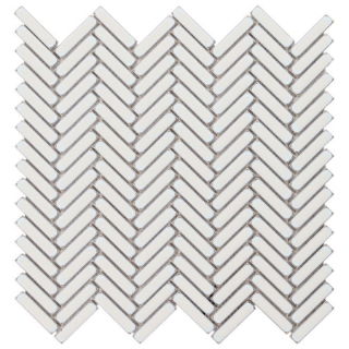 Picture of SOHO Studio Corp - Motek Herringbone Mosaic Polished Snow White