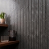Picture of SOHO Studio Corp - Motek Herringbone Mosaic Polished Black