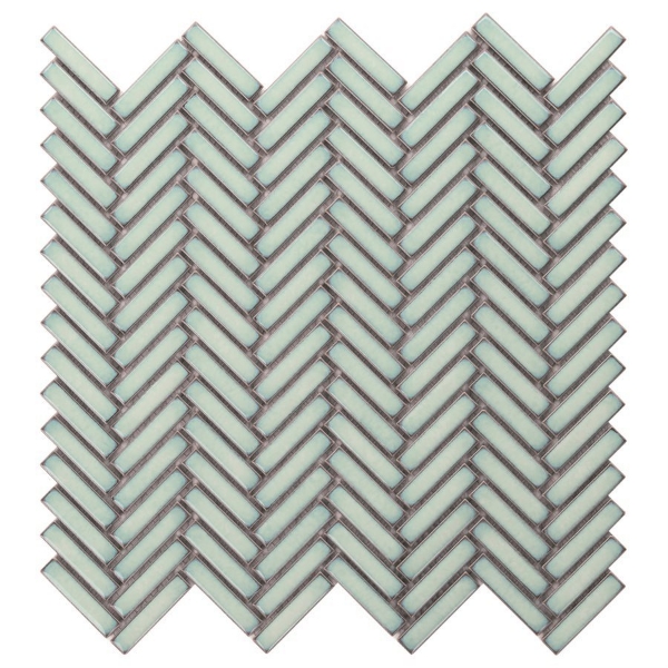 Picture of SOHO Studio Corp - Motek Herringbone Mosaic Polished Mint Green