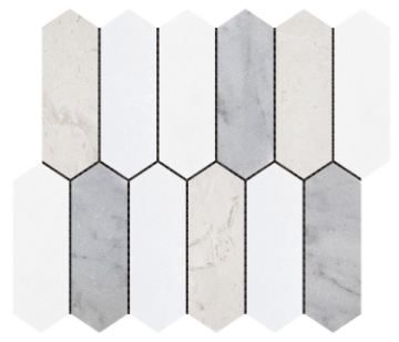 Picture of Bati Orient - Marble Picket White Grey Beige