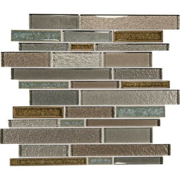 Picture of Daltile - Crystal Shores Random Linear Mosaic Sapphire Lagoon